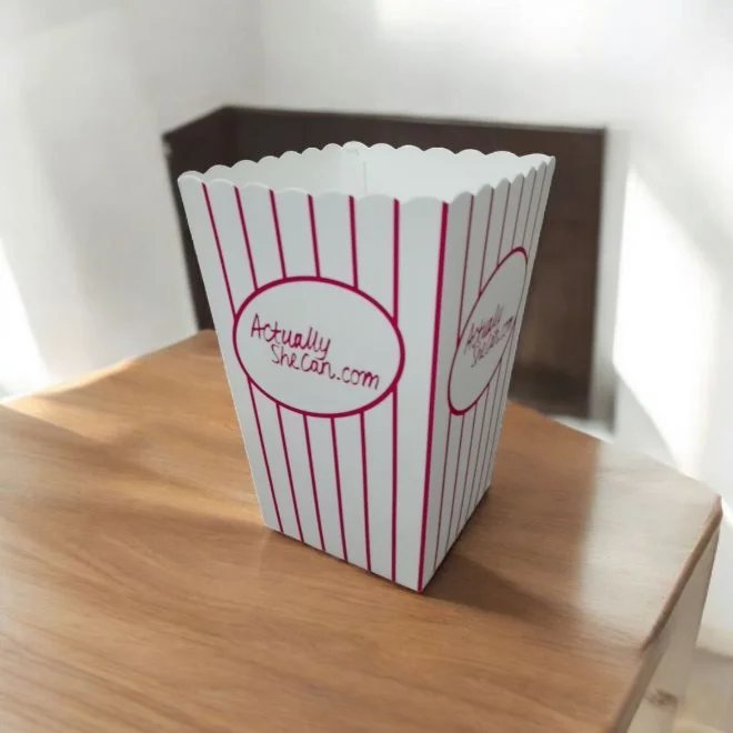 Popcorn printed matte finish